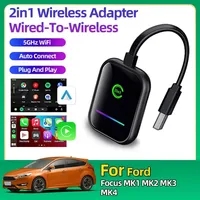 For Ford Focus MK1 MK2 MK3 MK4 Wired To Wireless 2in1 Carplay Android Auto Mini CarPlay Box Adapter Smart Ai Box Car Accessories