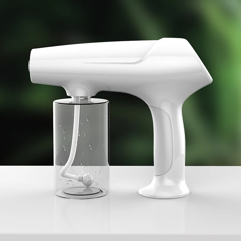 المحمولة نانو البخار بندقية العناية بالشعر بخاخ ترطيب الساخن الصباغة الرعاية الأزرق مايكرو ضباب آلة بندقية رذاذ الشعر باخرة الزناد #3