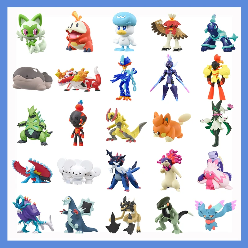 

Pokemon Scarlet Violet Figure Set - Chien-Pao/Ting-Lu/Sprigatito/Fuecoco Collectible Models