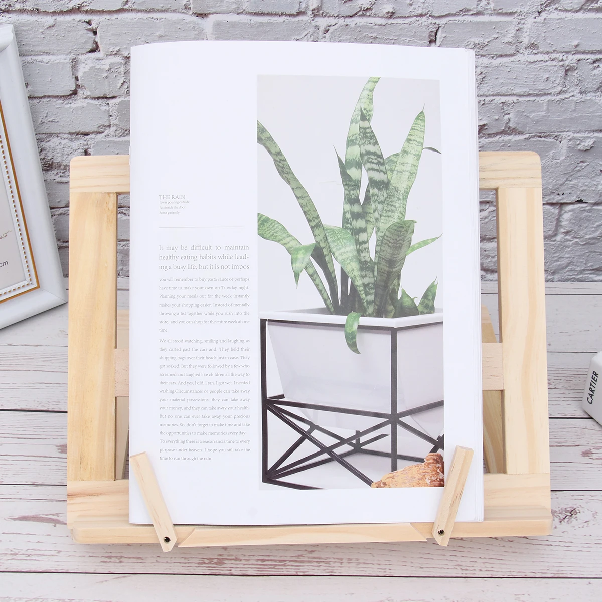 

Wooden Book Stand Adjustable Reading Bracket For Books Tablets Music Sheets Lightweight Holder Home Office Library Study