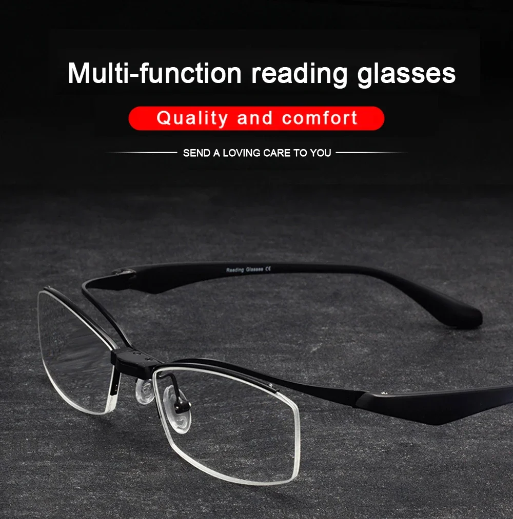 

TR90 Mens Readers Reading Glasses Women Metal Presbyopic Magnifying Glasses Magnifier Eyewear flexible