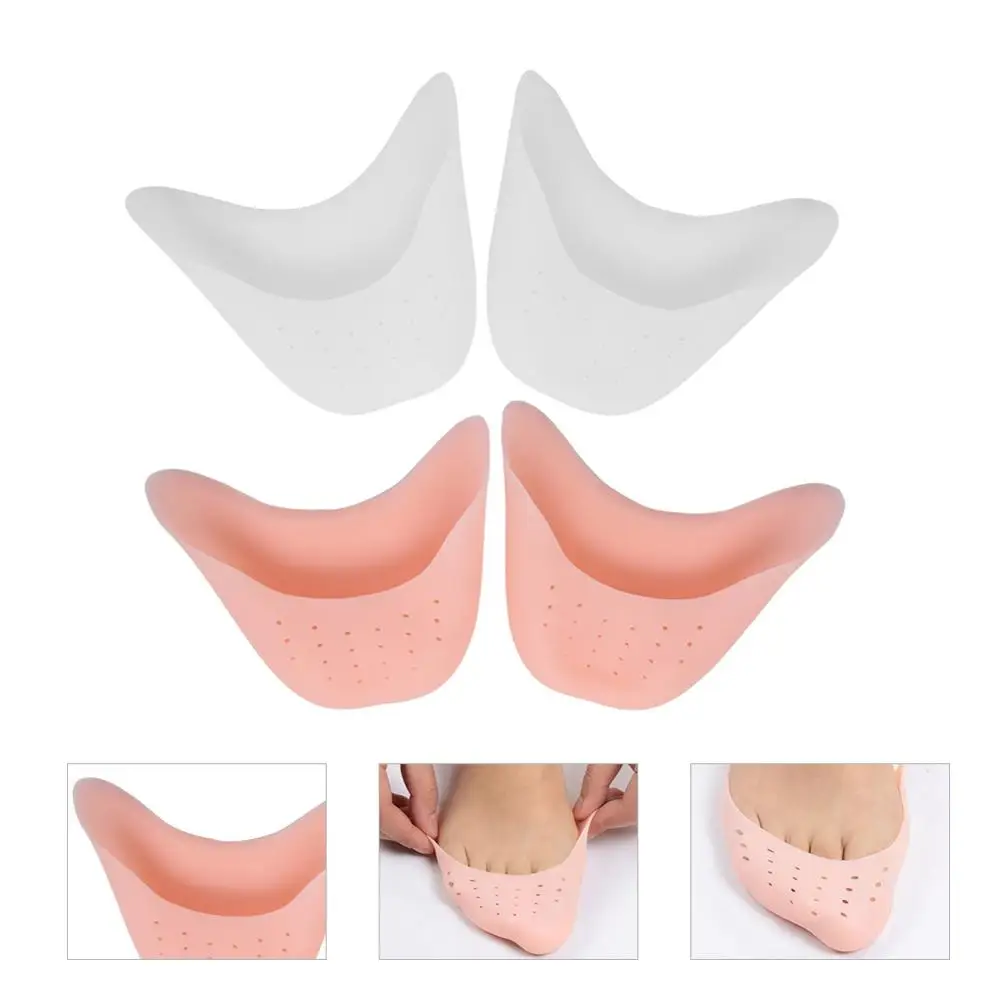 

1 Pair Silicone Toe Shoe Cover Ballet Pointe Dance Shoes Pads Dancing Toe Protector Thickening Pain-proof Wear Insole Half Yard