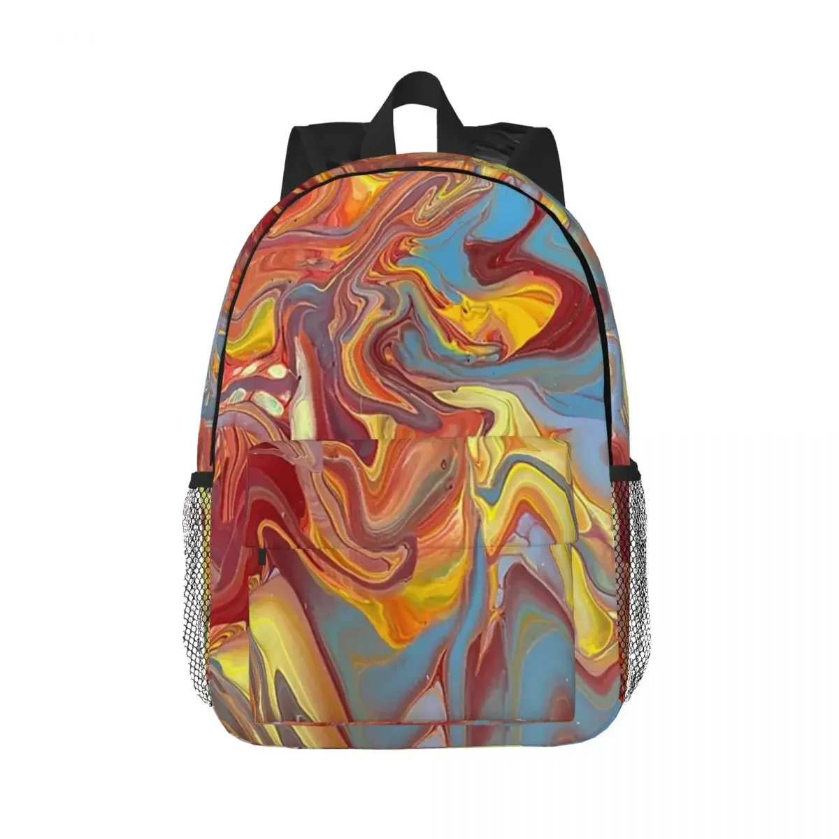 Koi Pond Backpacks Boys Girls Bookbag Fashion Students School Bags Laptop Rucksack Shoulder Bag Large Capacity