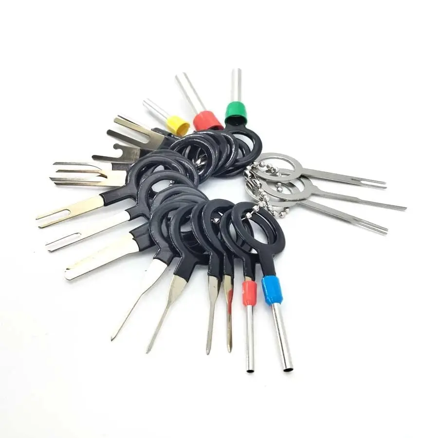 21PCS New Atv Scooter Wire Terminal Removal Tool Crimp Cable Connector Pin Puller