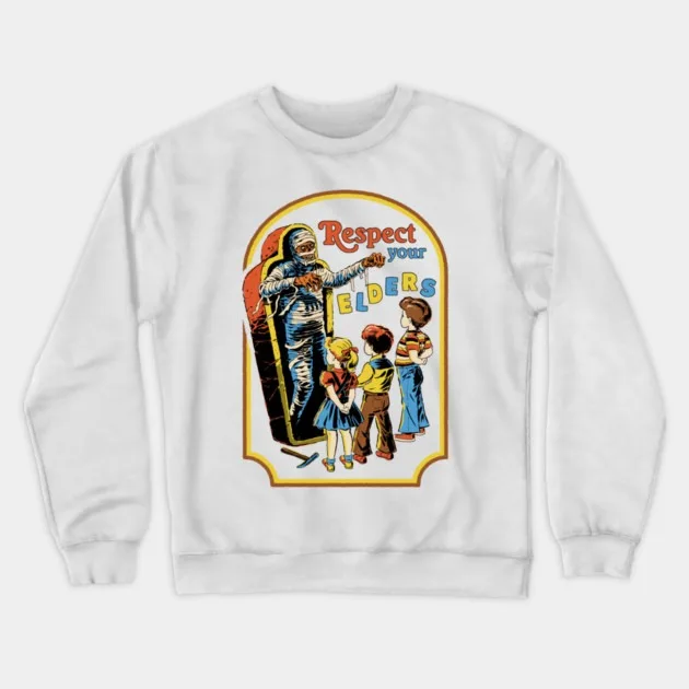 

Autumn and Winter Style Retro - Humor Sweatshirt, "Mummy Respect Your Elders" Graphic for A Trendy and Witty Look