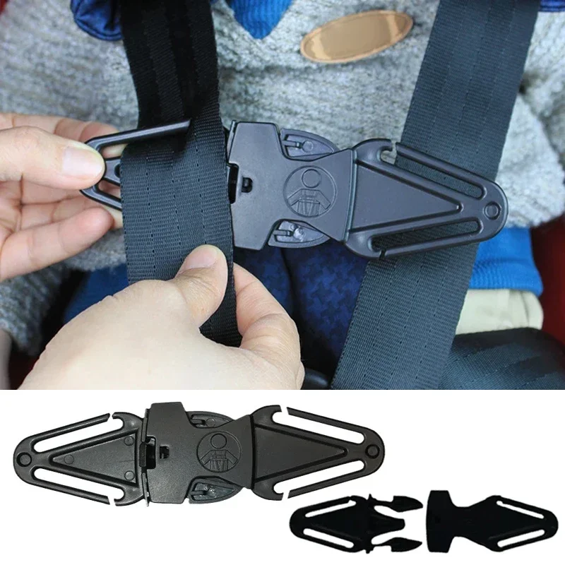 Car Child Safety Seat Belt Shoulder Belt Positioning Buckle Fixer Adjuster Baby Stroller Chest Buckle Lock Buckle Accessories