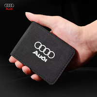 1Pcs Portable Car Driver License Holder PU Leather Card Bag For Audi Sline A4 B8 B6 B7 B9 A3 8P 8V 8L A6 C7 C6 C5 A5 Q5 A1 A6 A7