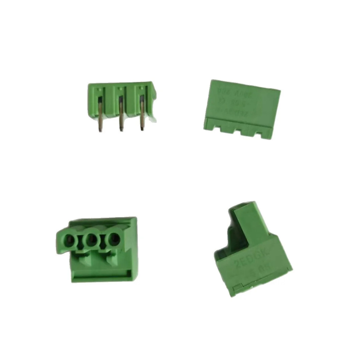 10SETS 3Pin  Screw Terminal Block Connector    2EDGK-5.08 2EDGR-5.08 2EDGV-5.08