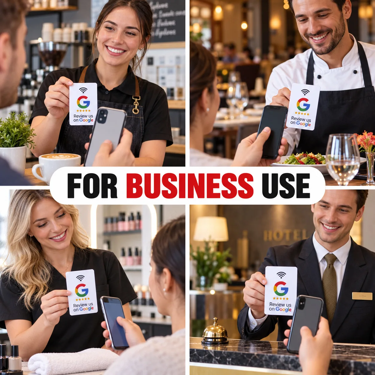 1/5/15Pcs Google Review Tap NFC Card,  NTAG215 NFC Tag，Reusable Front Back AB Side NTAG215 Tap To Review, User Friendly