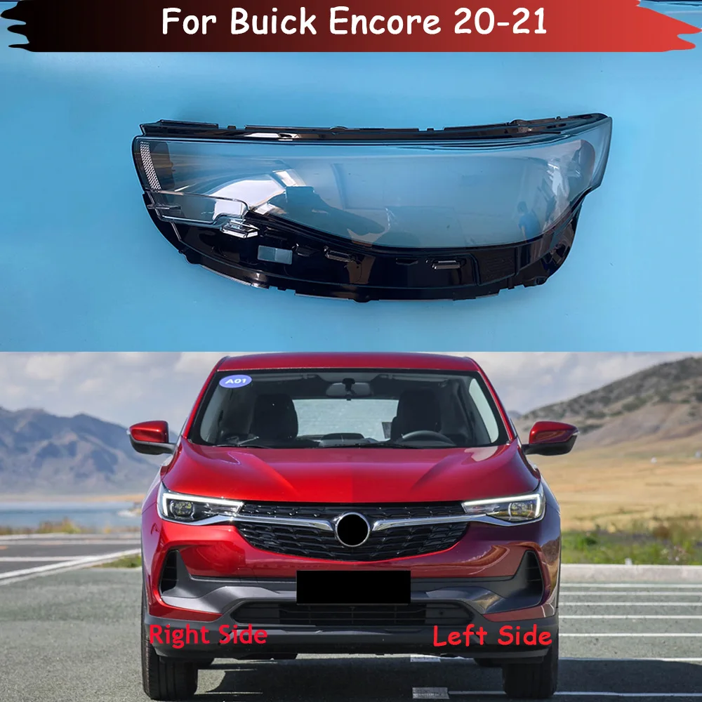 For Buick Encore 2020 2021 Headlamp Lamp Cover Headlight Shell Transparent Mask Lens Plexiglass Replace Original Lampshade