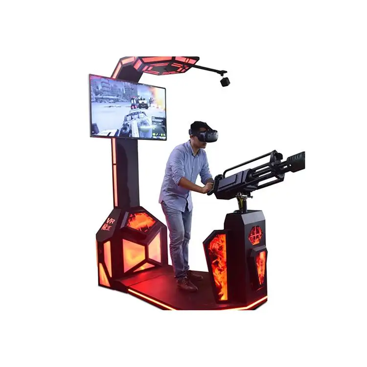 VR Gatlin Interactive Shooting Equipment Virtual Reality Game Machine Simulator for Shopping Mall