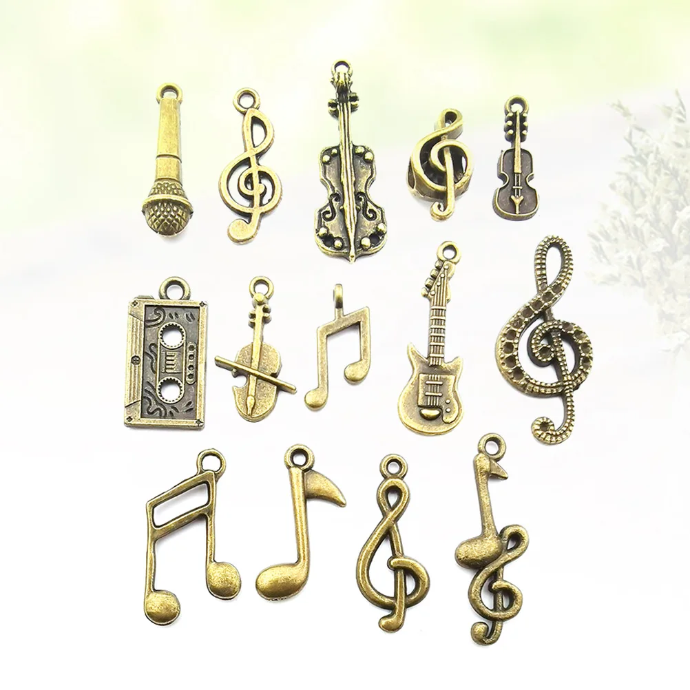 

70pcs Musical Note Alloy Pendants for DIY Necklace Bracelet Earrings Decor Accessories Jewelry Craft Supplies Charm Set