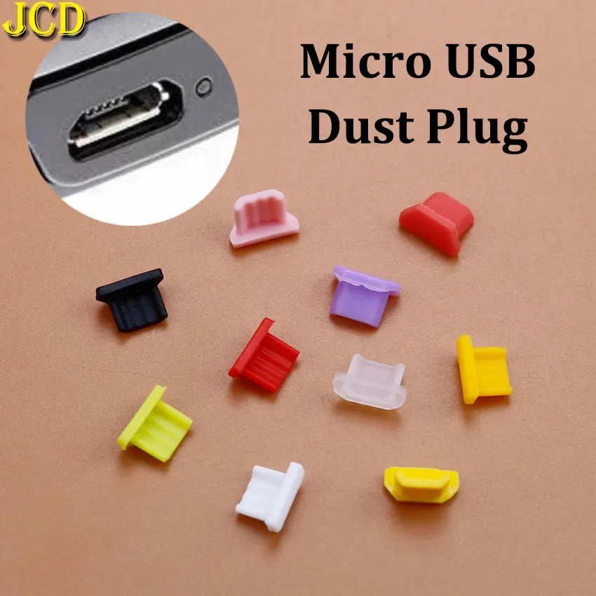 

JCD 10pcs Micro USB Universal Charging Port Silicone Dust Plugs Protector Cover For Xiaomi Samsung Dustproof Dustplug Cap