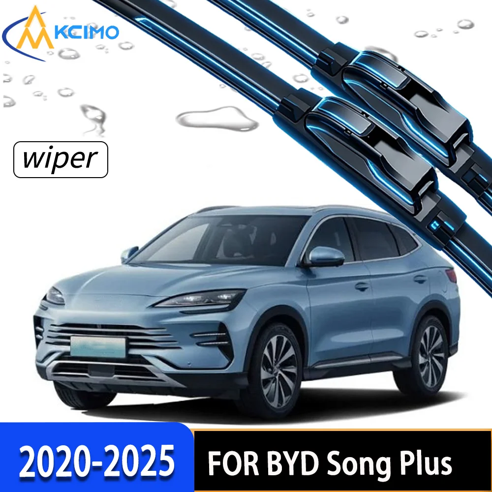 

High-Quality Front Windscreen Wipers with Wear-Resistant Rubber, Reliable Performance in All Weather for BYD Song Plus 2020-2025