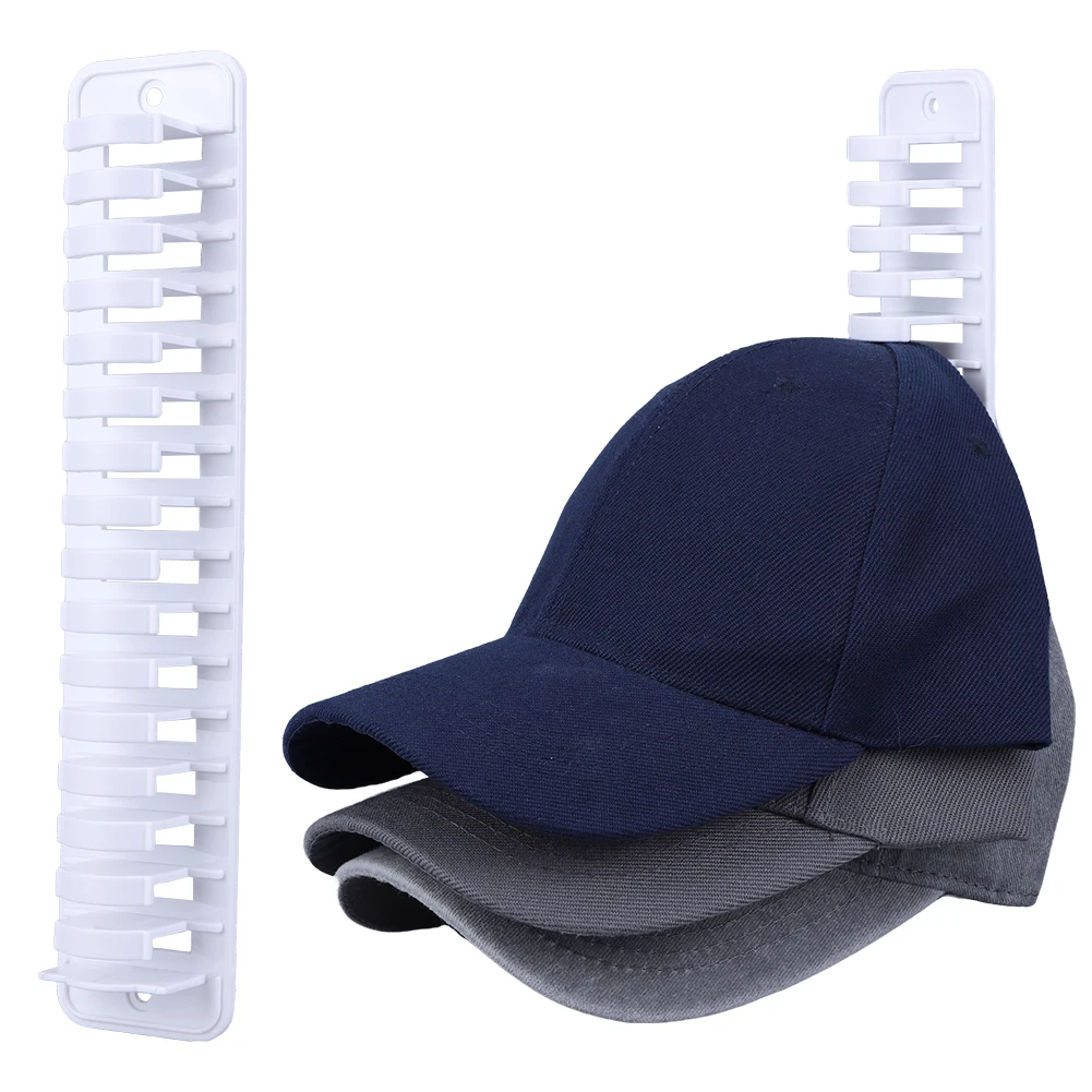 Baseball Hat Organizer Hold Up To 16 Hats Hat Display Holder Space-Saving Adhesive Hat Hooks for Door Closet