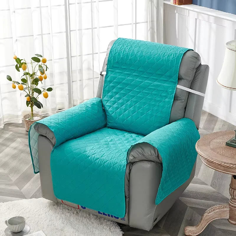 Antislip fauteuil stoelhoes effen kleur gewatteerde stoel hoes anti-slijtage relax fauteuil kussen voor woonkamer thuis