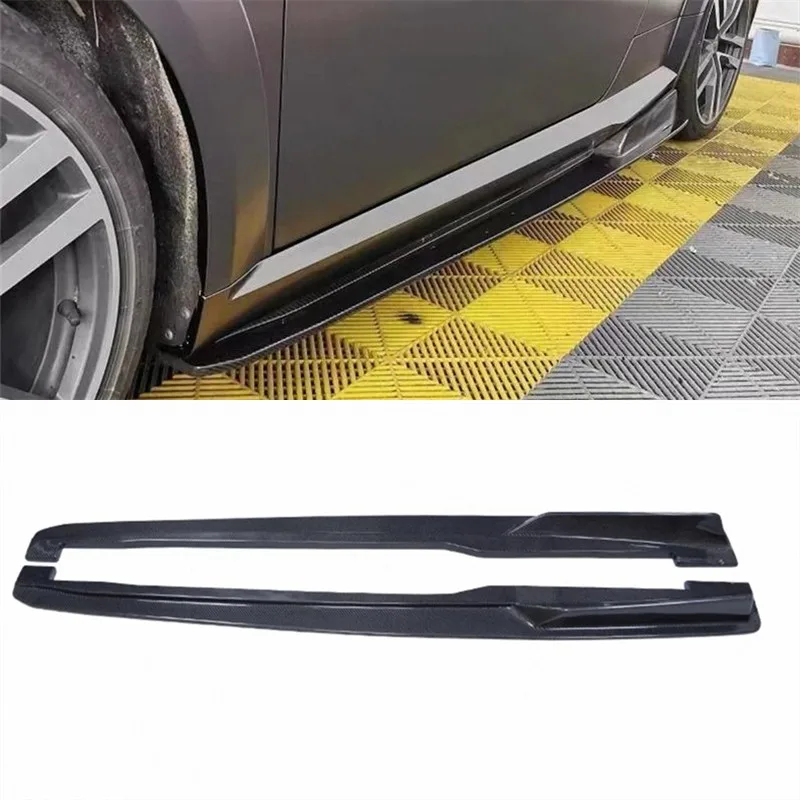 

For Audi TT TTS TTRS 2016 2017 2018 2019 2020 2021 2022 2023 ReaI Carbon Fiber Bumper Side Skirts Spoiler Kit