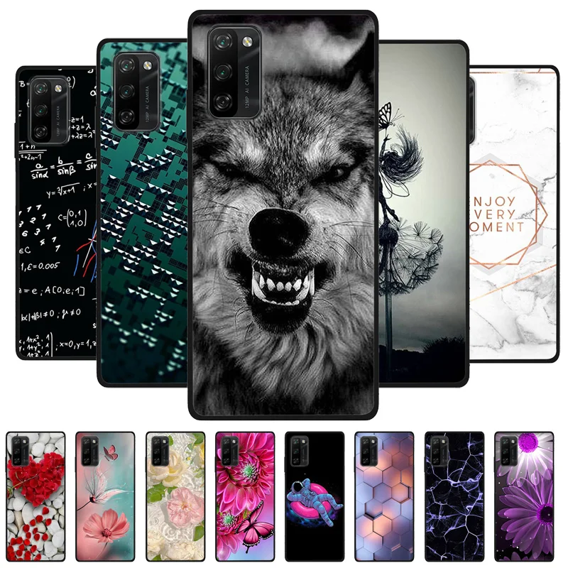 Para Blackview A100 Funda de silicona suave Lions Cat negro parachoques Funda Coque para Blackview A100 BlackviewA100 bolsa protectora A 100