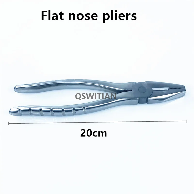 Orthopedics Flat Nose Pliers With Serrated Jaws bone Forcep Veterinary orthopedics instrument