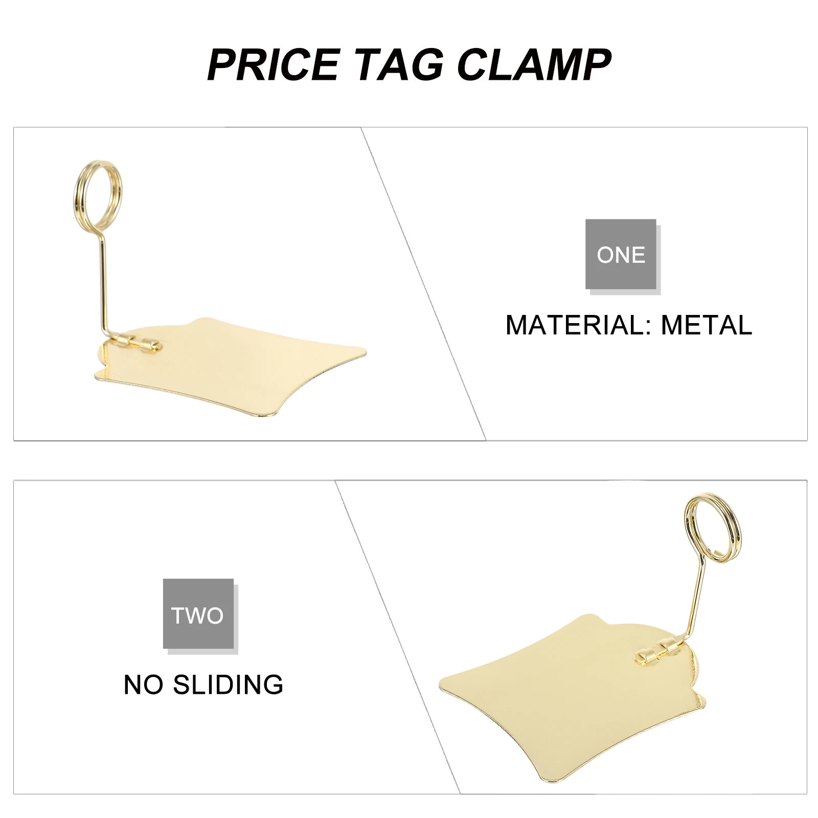 5 قطعة شارة السعر المشبك حامل التسمية المعدنية لسوبر ماركت الغذاء تسجيل عرض سلك كليب قابلة لإعادة الاستخدام حامل مكتبي البقالة المشبك مجلد #3