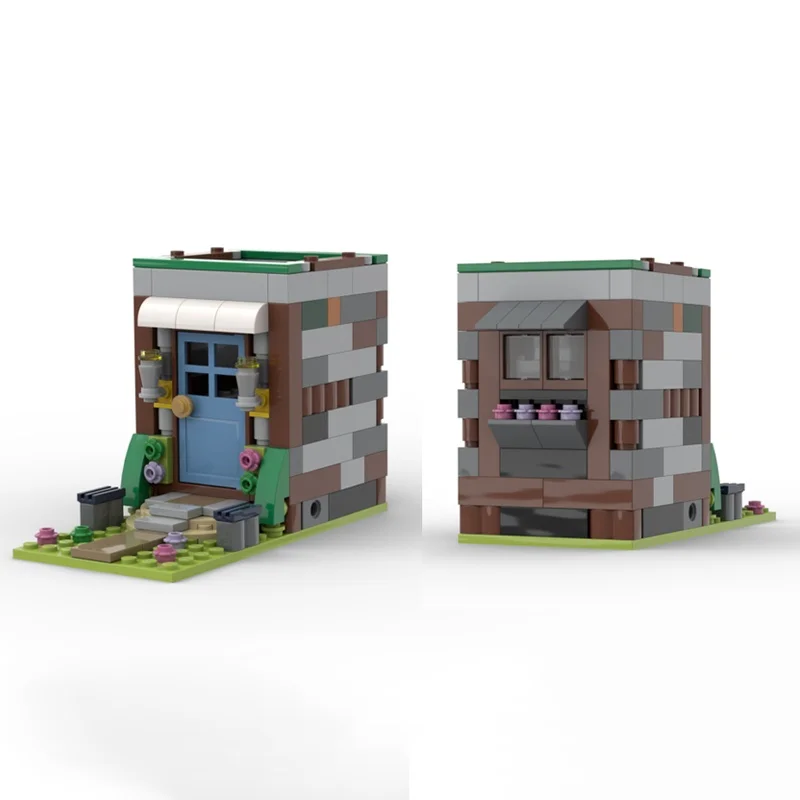 505 stücke MOC Modulare Haus Klassische Modell Bausteine Bau Weihnachten Geschenk Montieren DIY Kreative Idee Ziegel Spielzeug Kinder