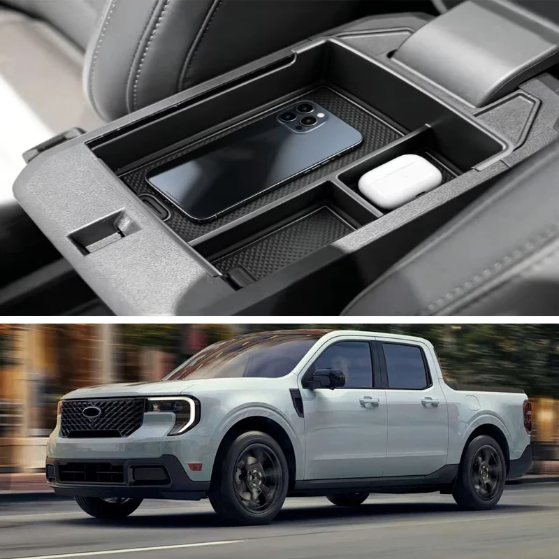For Ford Maverick 2022 2023 2024 2025 2026 Armrest Storage Box Center Console Organizer Tray Plate Stowing Car Accessories
