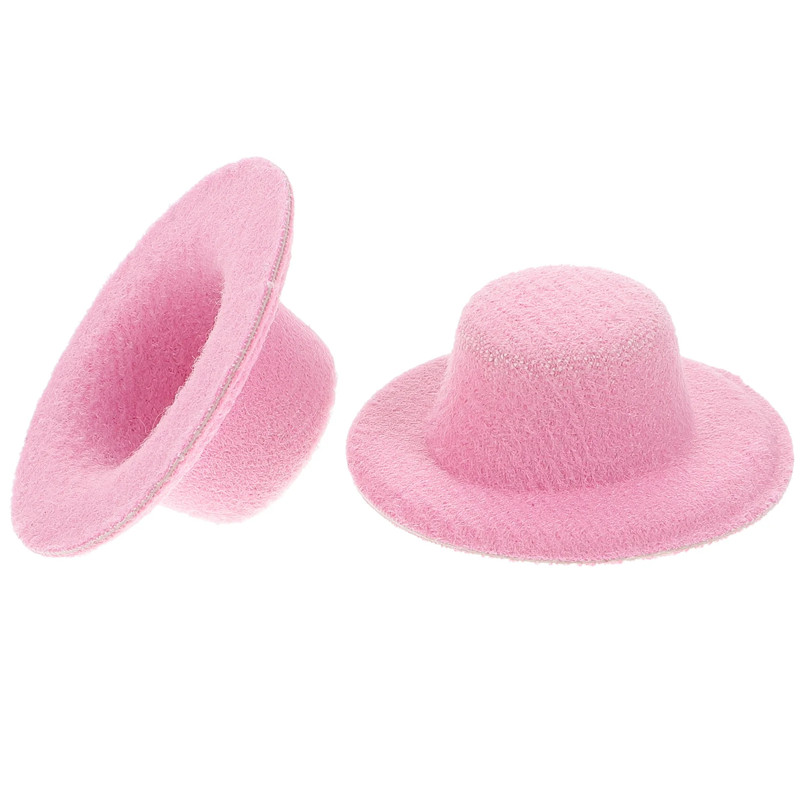 20 Pcs Mini Hat Miniature Fabric Small Dollhouse Trim Dolls Tiny Toy Dress up Crafts Hats