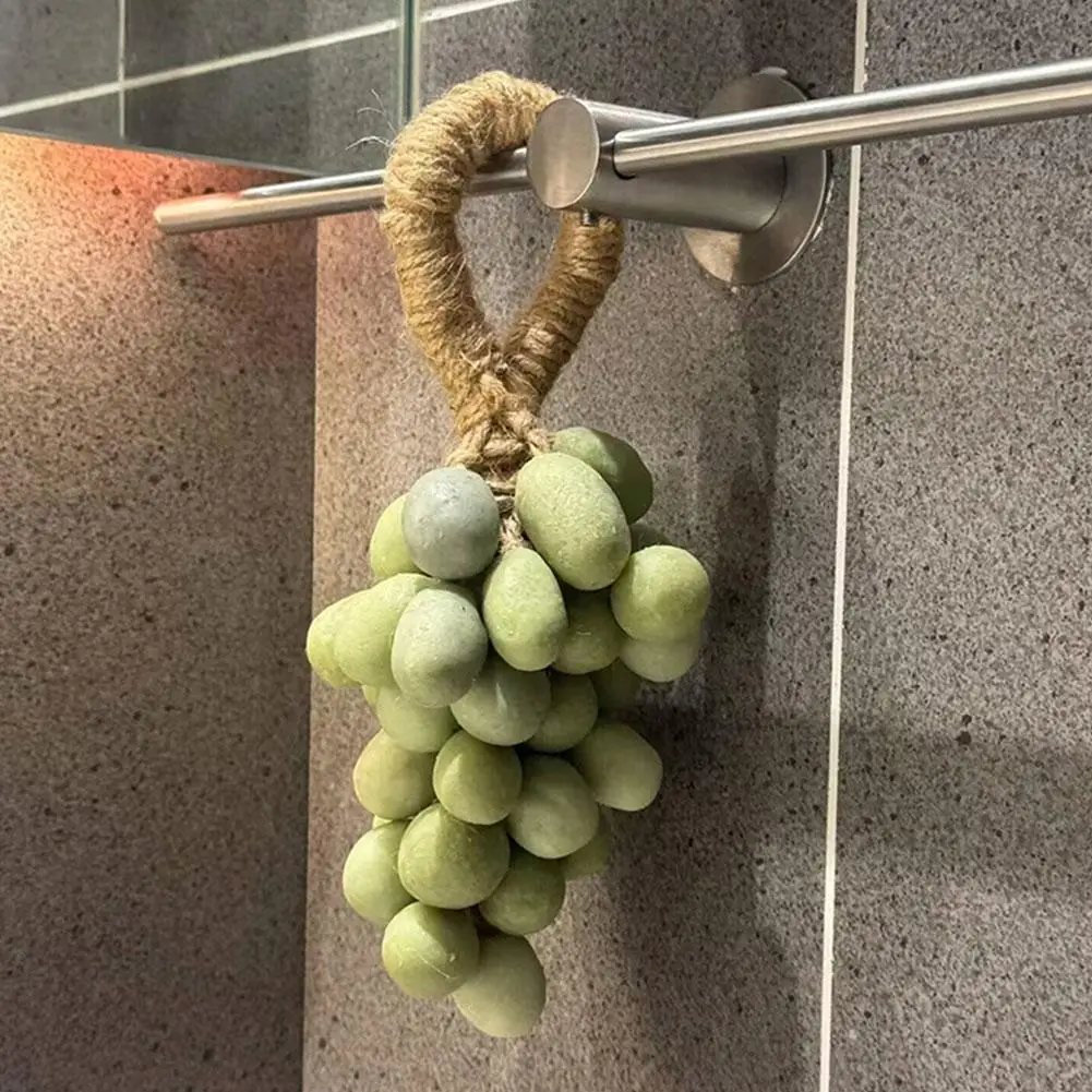 Creative Grape Shape Soap Hand-made Cold-ground Soap Made From Green Grape Bunches Hand-woven Grape Bunches Cultural Tourism