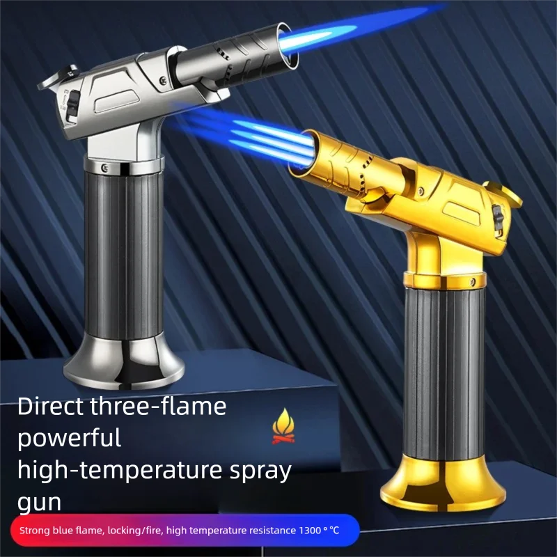 

Уличная зажигалка с прямой зарядкой, высокотемпературный ветрозащитный бытовой сварочный пистолет, точка для барбекю, кухонная точка, точка прижигания