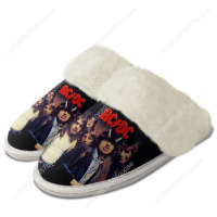 A-AC Plush Slippers Keep Warm Shoes Vintage Rock D-DC Mens Womens Home Cotton Bedroom Customized Thermal Lightweight Slipper