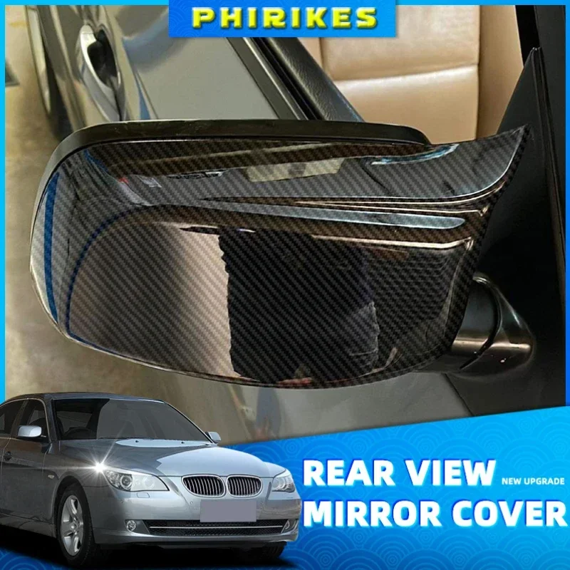 

High Quality E61 Mirror Cover M Style Car Side Rearview Mirror Cover Cap Trim For BMW E60 E61 2003-2008 Rear View Mirror Caps