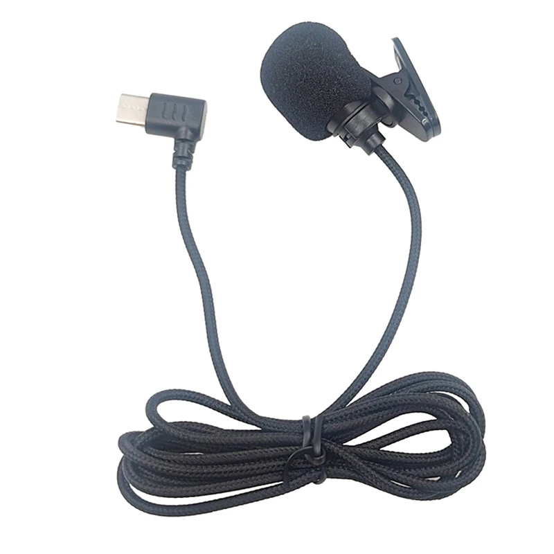 Bedrade Microfoon Usb Condensator Microfoon Computer Opname Microfoon Type-C Mobiele Telefoon Camera Interview Live-uitzending Kraag Clip