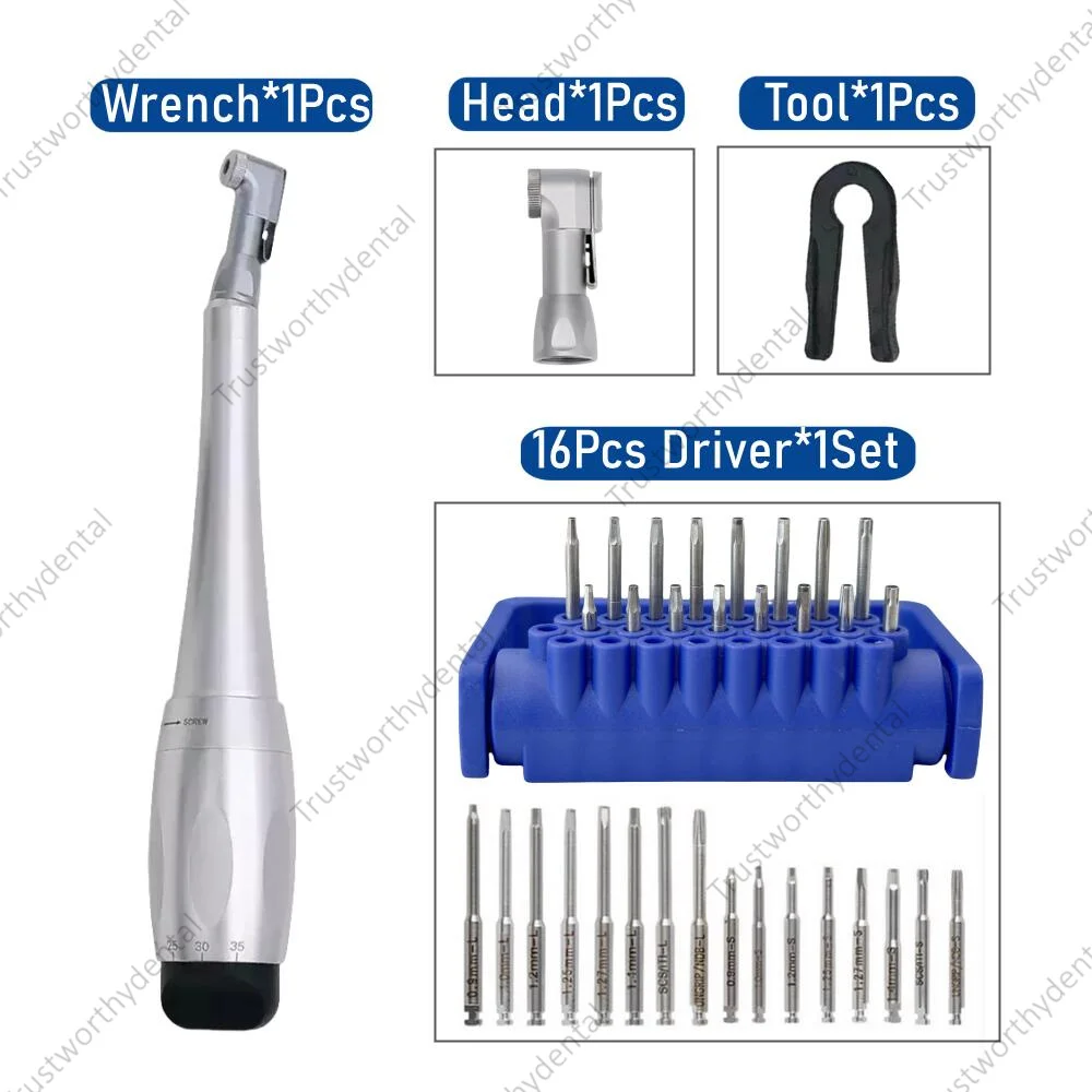 Dental Implant Universal Torque Wrench Handpiece Screwdriver Prosthetic Kit For Dental Clinic Dentistry Repair Tools