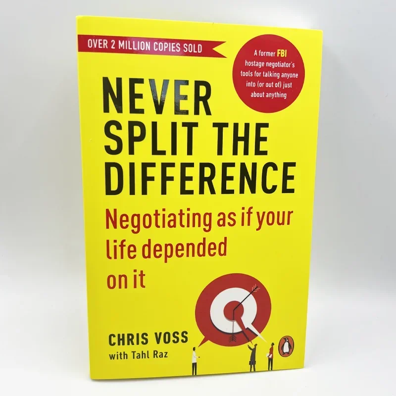 Never Split The Difference By Chris Voss Books In English for Adults Negotiations Emotional Intelligence New Listing