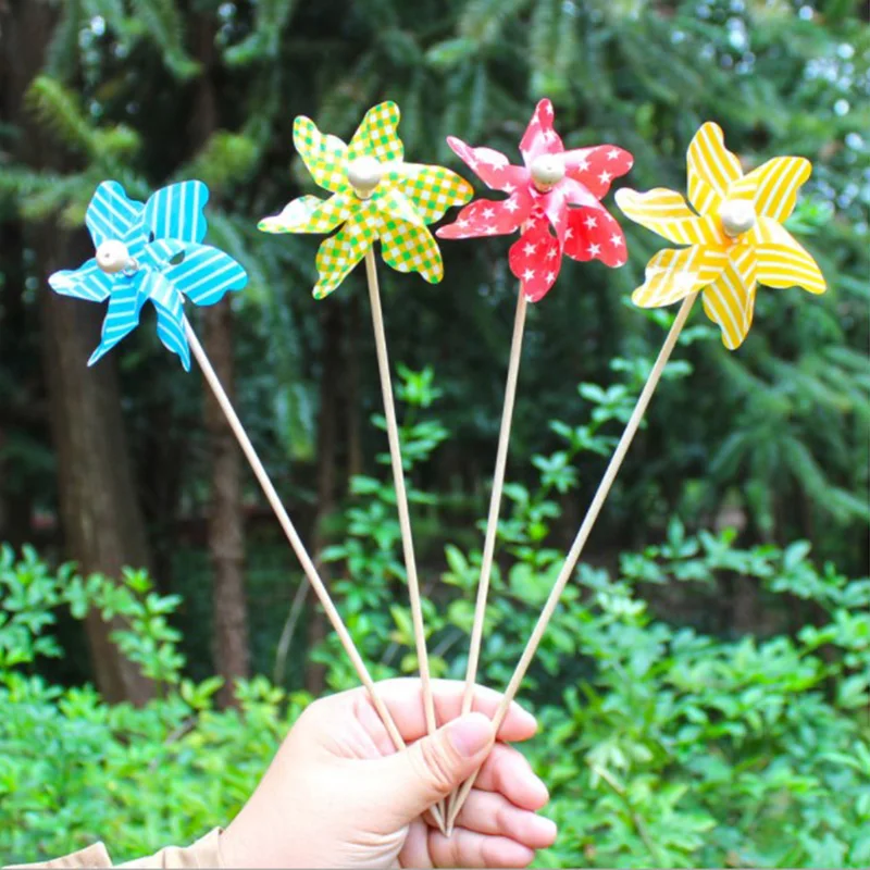 Mini Windmill Wind Spinner Home Garden Yard Decoration Kids Children Toys