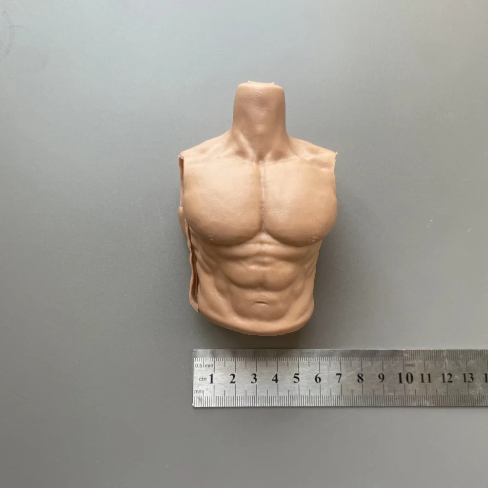 1/6th Male Muscle Strong Half Rubberized Chest Armor Body Vest For 12" B001 DAM Body Doll Scene Component DIY view 4