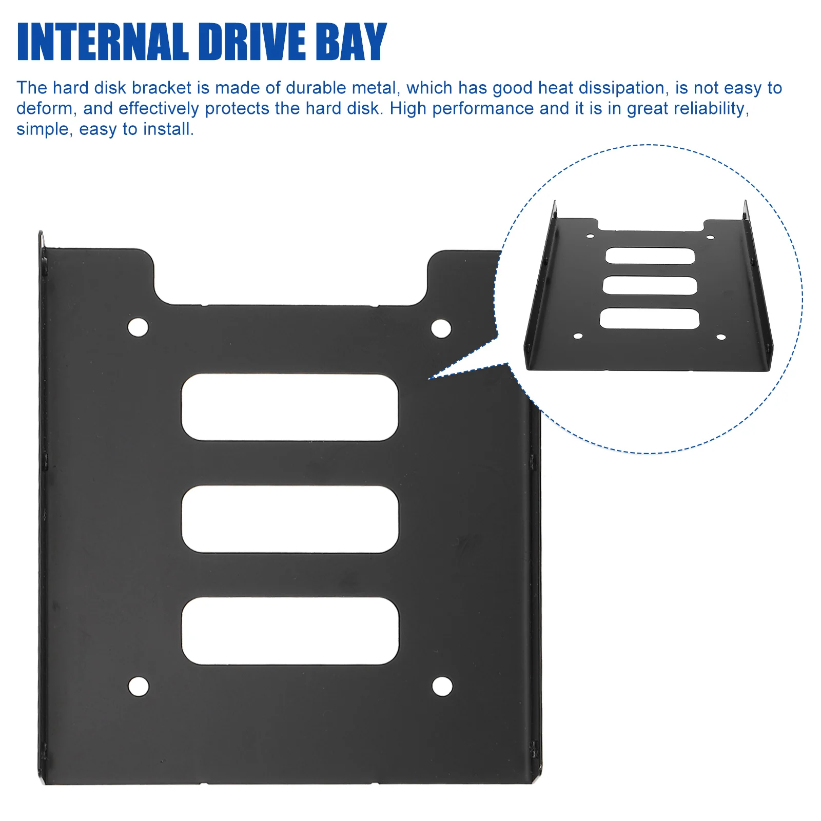 

Hard Drive Bracket Bay Adapter for 35inch SSD Internal Mounting Converter Interface Power Cord Computer Accessory