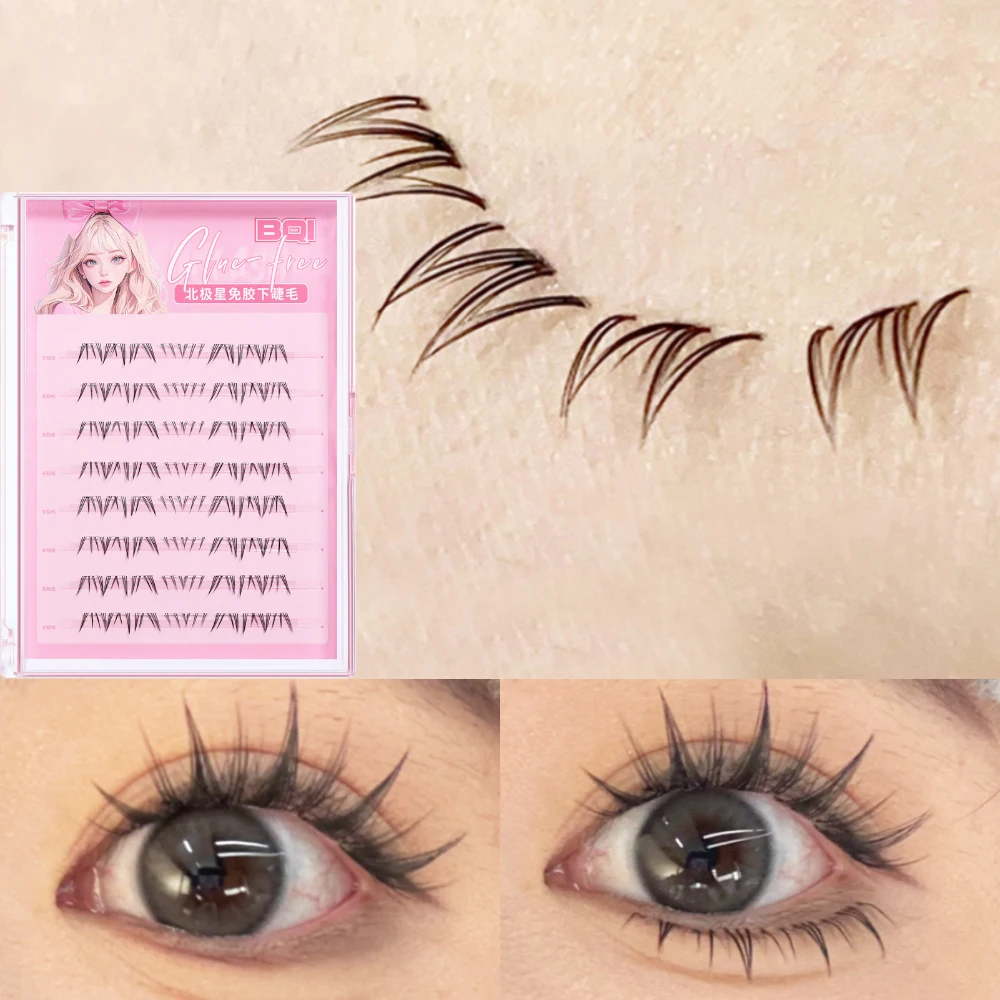 กาวขนตาล่างแพ็คClear Band Under Eye Lashes 5D Soft Lower Eyelash Selfกาวมังงะด้านล่างขนตาแต่งหน้าเครื่องมือ