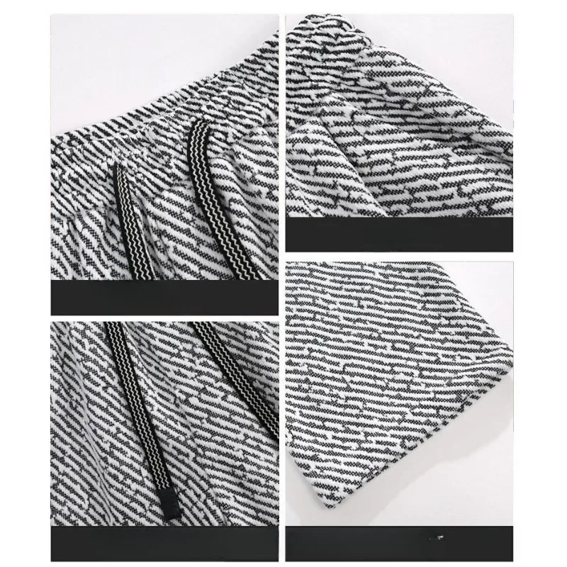 ชุดเซ็ตสองชิ้นผู้ชายสไตล์อเมริกัน ผ้าฟลีซหนานุ่ม ทรงหลวม ใส่ได้หลากหลาย ชุดผู้ชายครบเซ็ต ระดับไฮเอนด์ ชุดลำลองสำหรับฤดูใบไม้ร่วงและฤดูหนาว