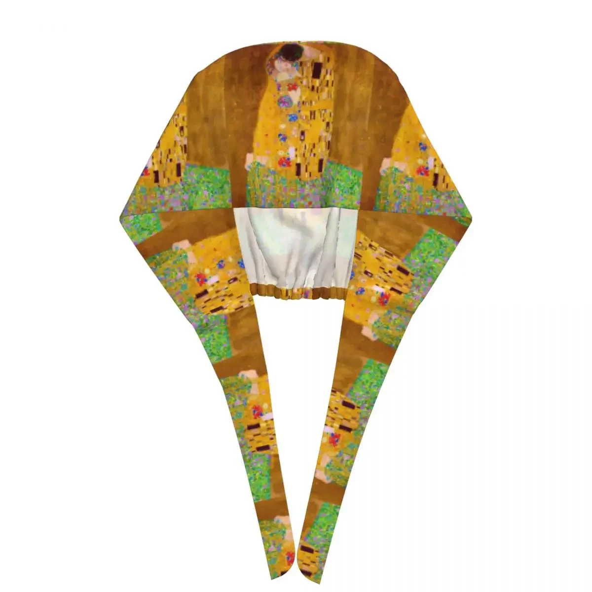 Gustav Klimt The Kiss Abstract Freyas Art Scrub Hat Doctor Working Surgical Cap Unisex Adjustable Nursing Caps for Dentist