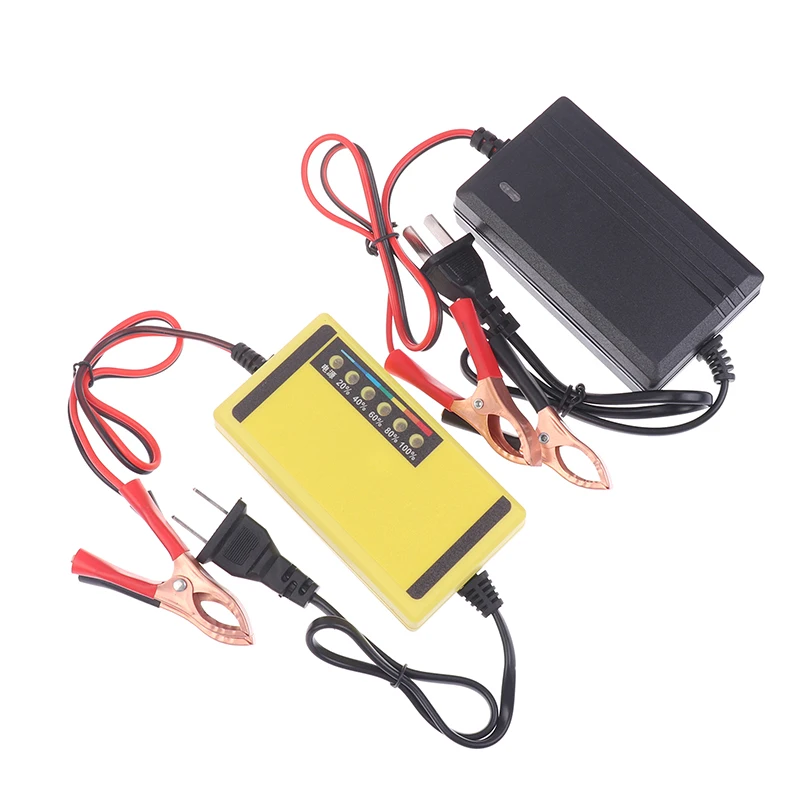 12V 4AH-20AH Car Battery Charger 220V Power Puls Repair Charger Wet Dry Lead Acid Battery LED Display Moto Truck Battery Charger