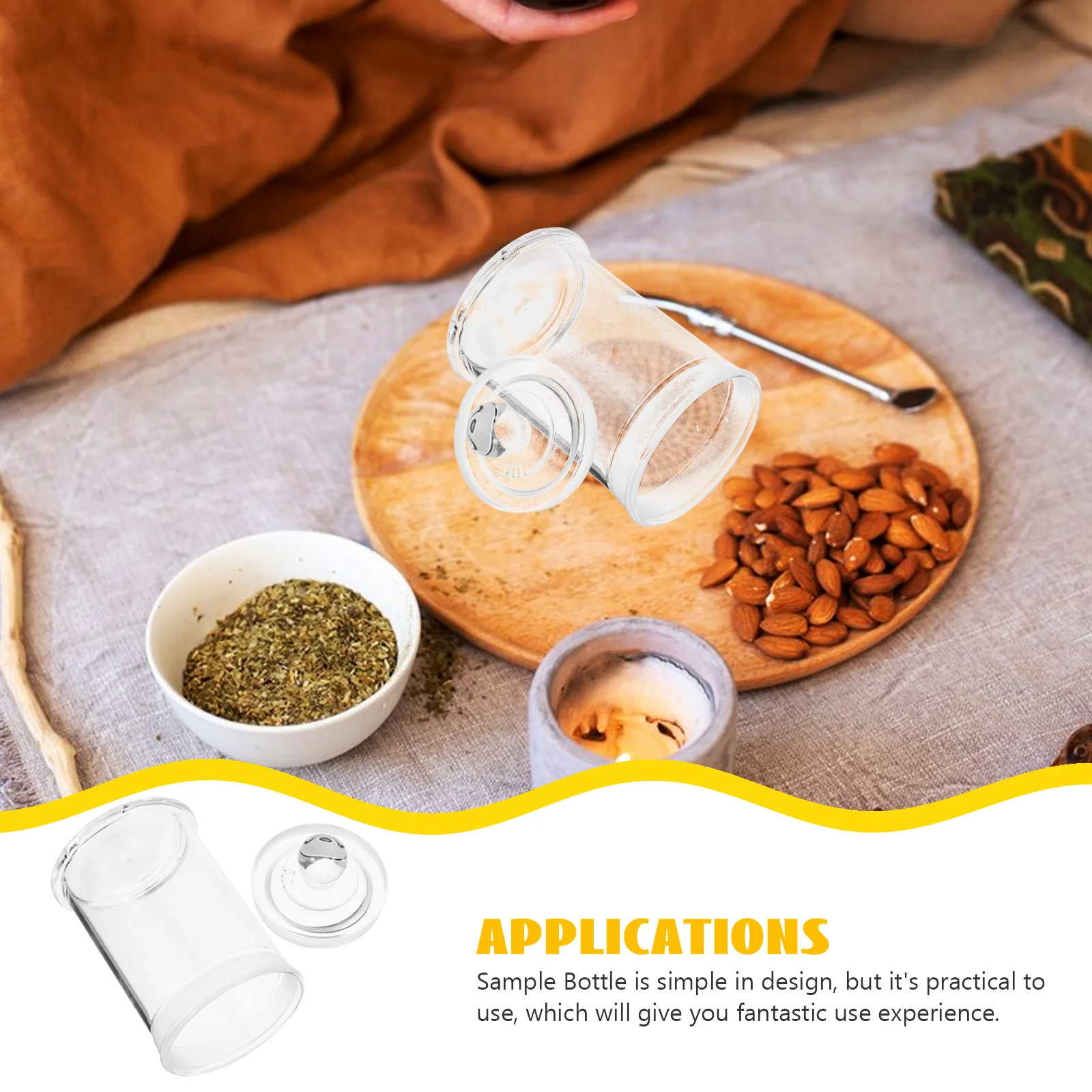 

Glass Specimen Bottle Frosted Mouth Stopper Laboratory Sample Bottle Chemistry Experiment Supplies Reagent Sample Vial