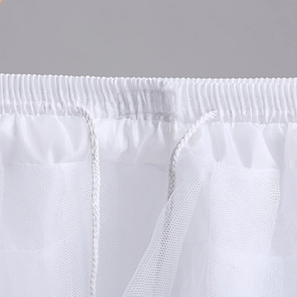 

Skirt Petticoat White Stiff Flat Long Lasting Easy Clean Easy Wear For Ball Gown Bridal Prom Fancy Dress Women Gauze
