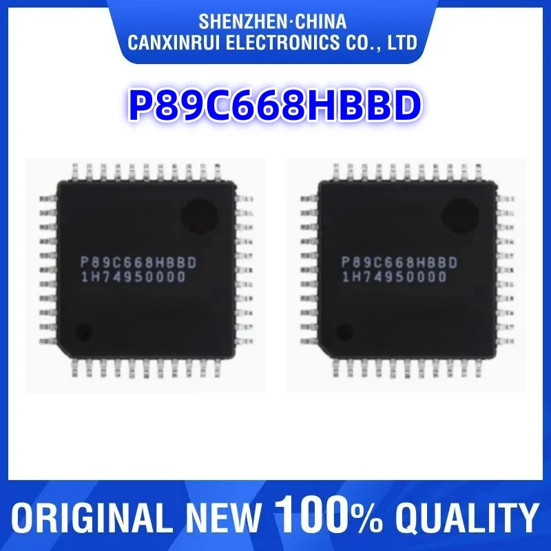 

P89C668HBBD P89C668H880 QFP-44 New Genuine 8-bit Microcontroller