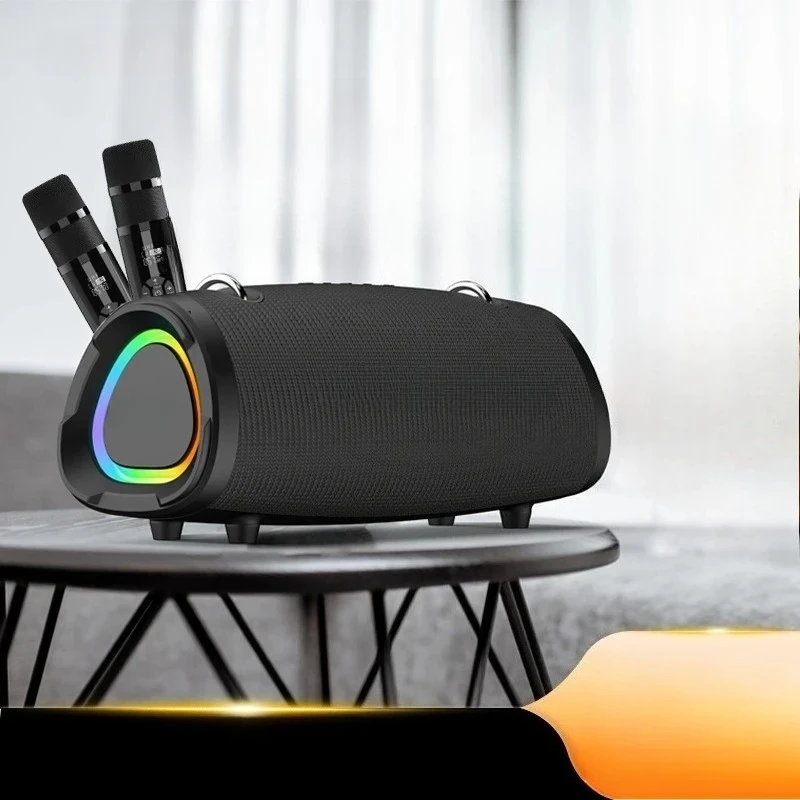 Outdoor Portable Wireless Bluetooth Speaker Portable Strap Subwoofer with Microphone