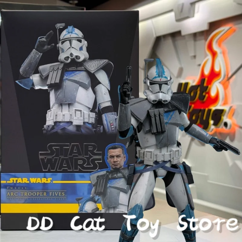 

In Stock Original Hot Toys HT TMS132 Star Wars The Clone Wars Arc Trooper Fives 1/6 Male Scale Action Figures Collectible Model