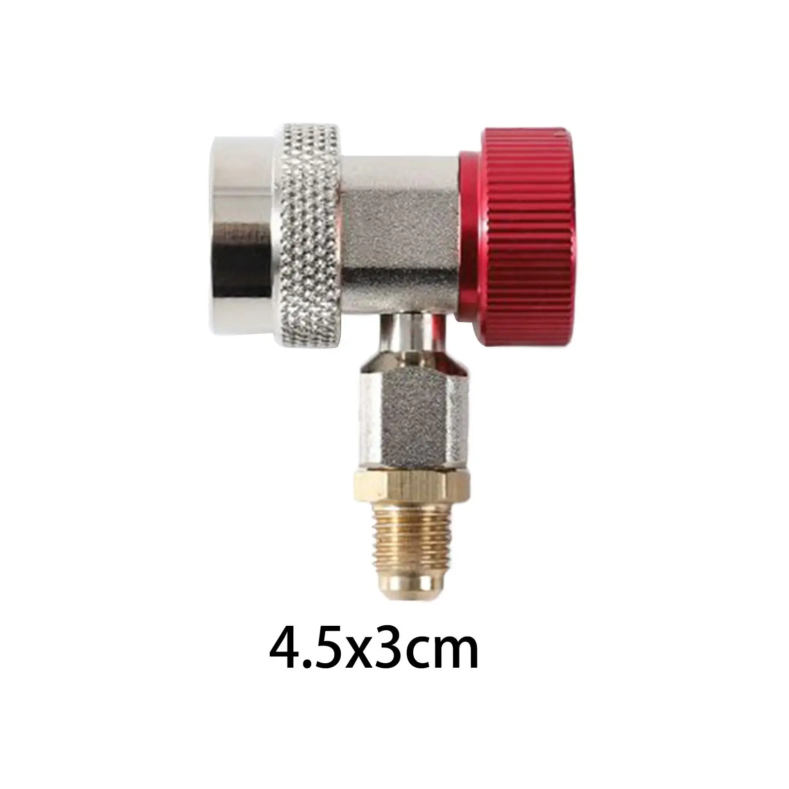 

Air Conditioning Quick Coupler Connector Brass Sturdy Portable Tool Gauge Hose Adapter for Vehicle AC Equipment Repair
