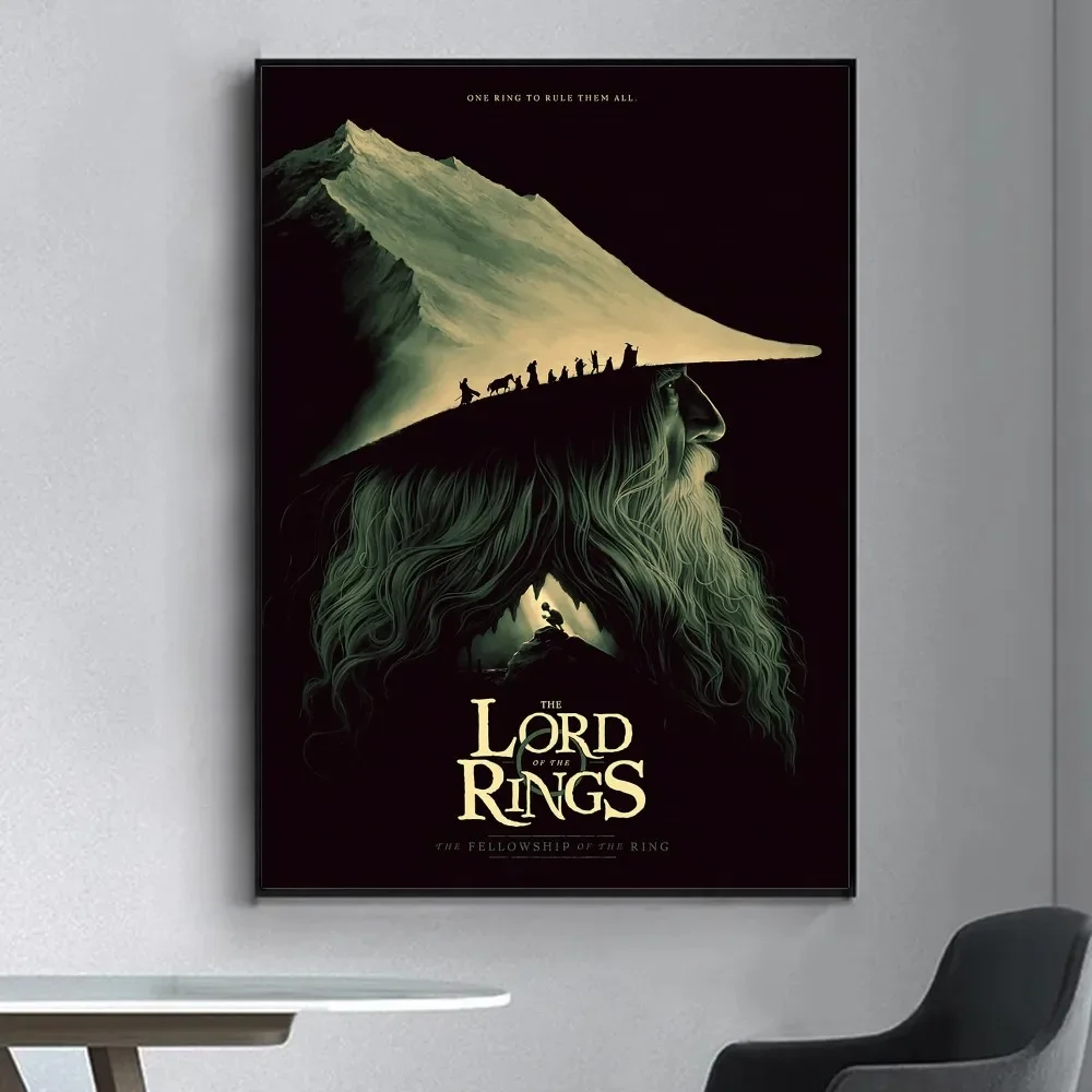 The L-Lords of the R-Rings Poster Prints Wall Painting Bedroom Living Room Wall Bar Restaurant Sticker Large