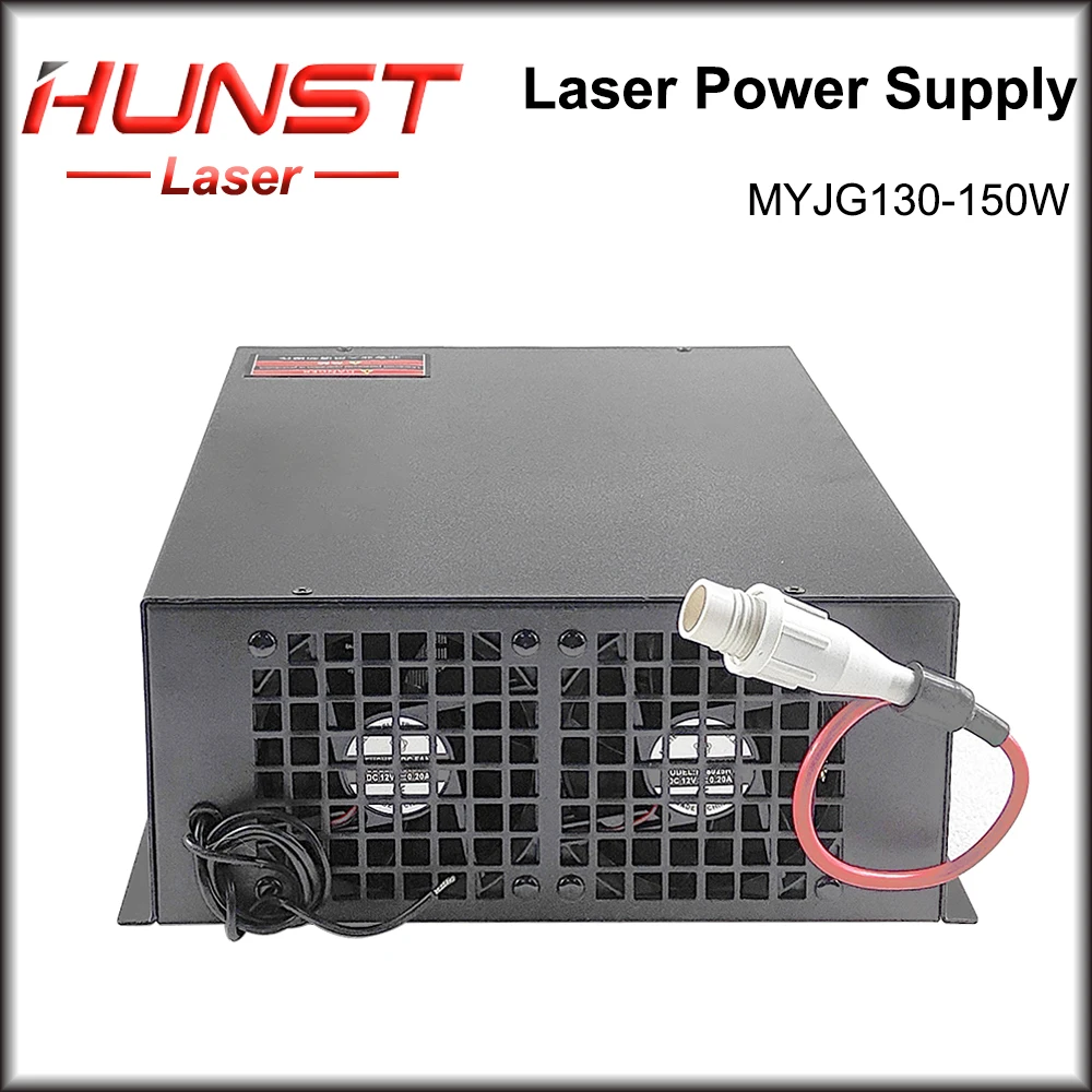 Hunst MYJG 130 واط CO2 مصدر طاقة الليزر 130 ~ 150 واط مولد الليزر لآلة قطع النقش Co2 أنبوب زجاجي