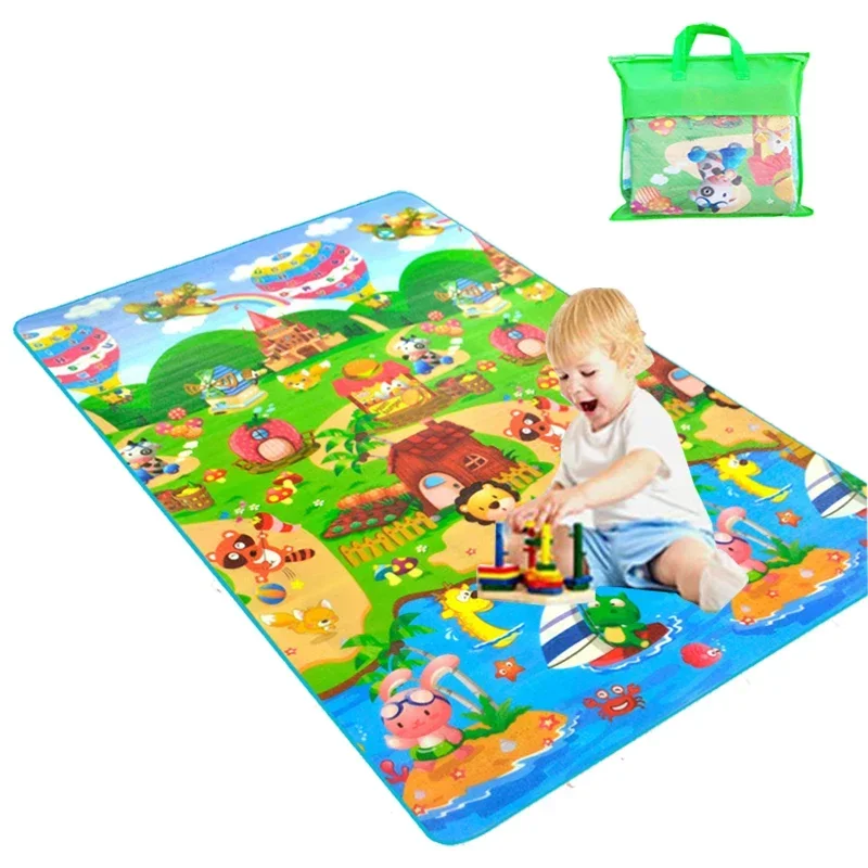 Children Carpet Toy Kid Game Activity Gym Rug Outdoor Picnic Carpet Eva Foam Soft Floor Baby Mat Crawling Play Mat 180*120*0.3cm